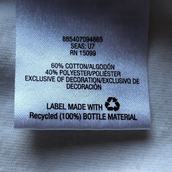 Laura Scott Tee white with pink and green floral pattern below neck XL - Picture 4 of 7